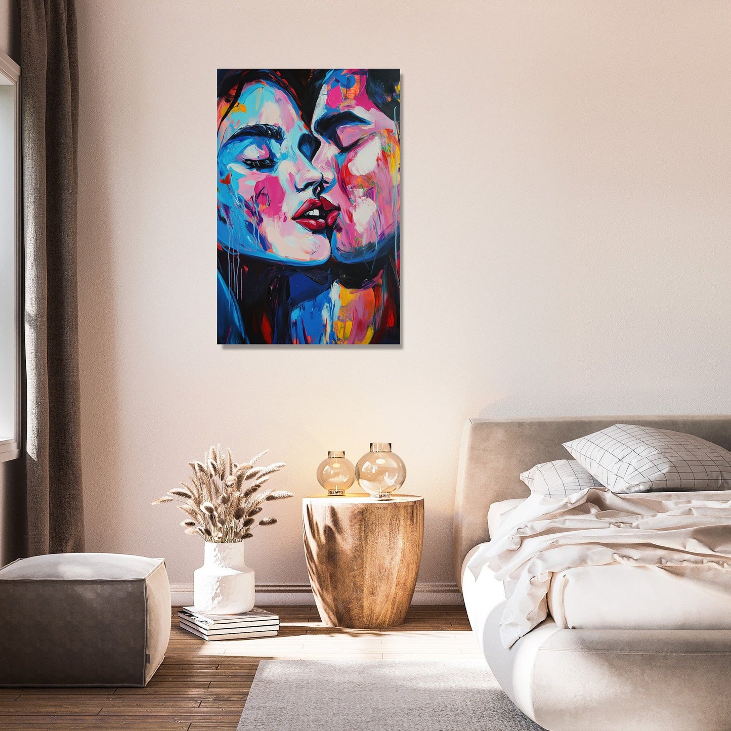 Pixel Kiss Canvas
