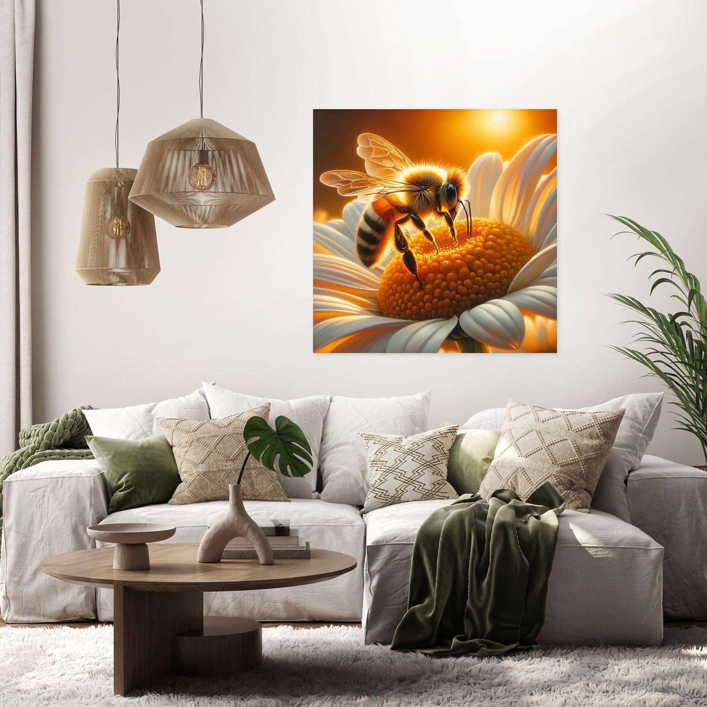 Gentle Guardian Bee Canvas