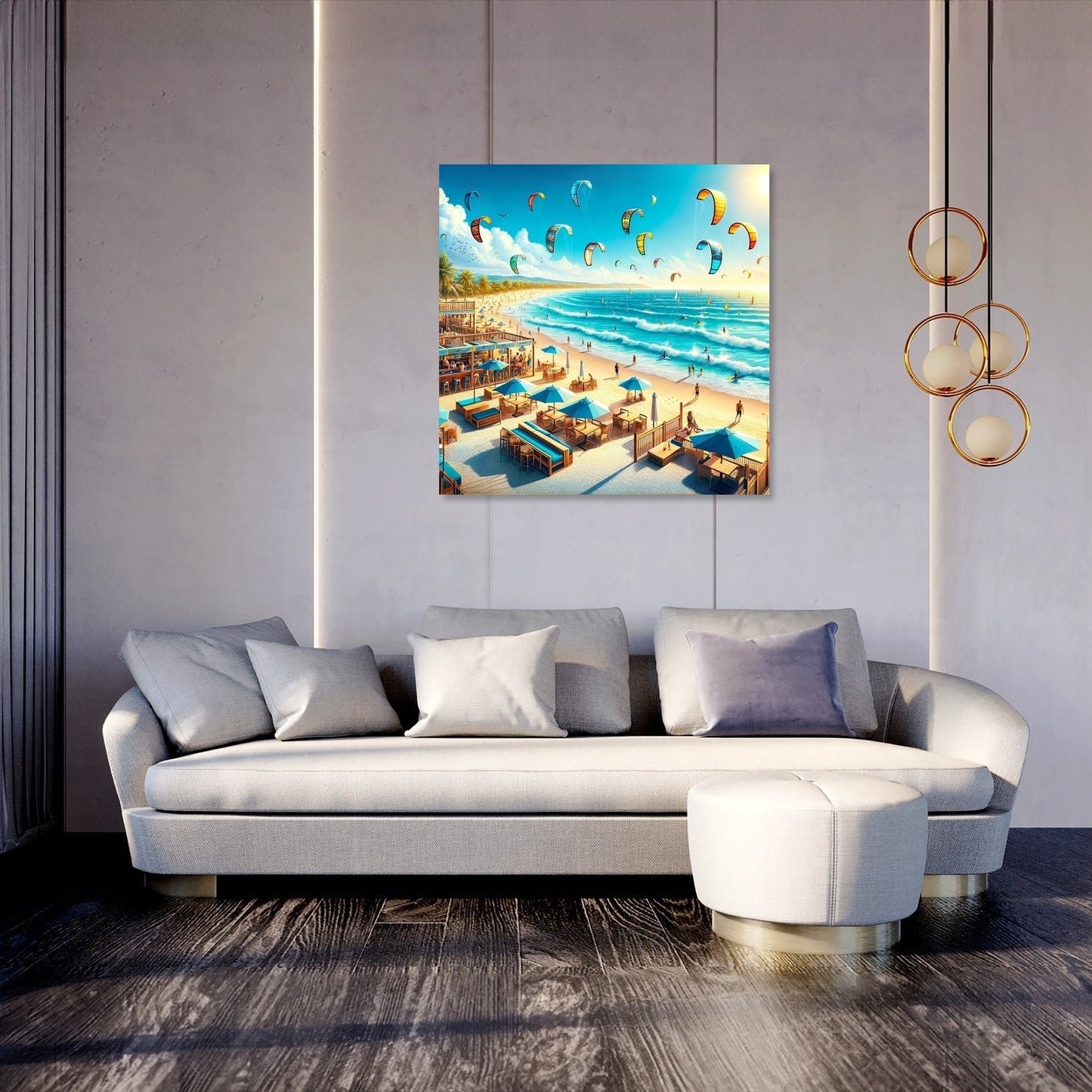 Azure Summer Harmony Canvas