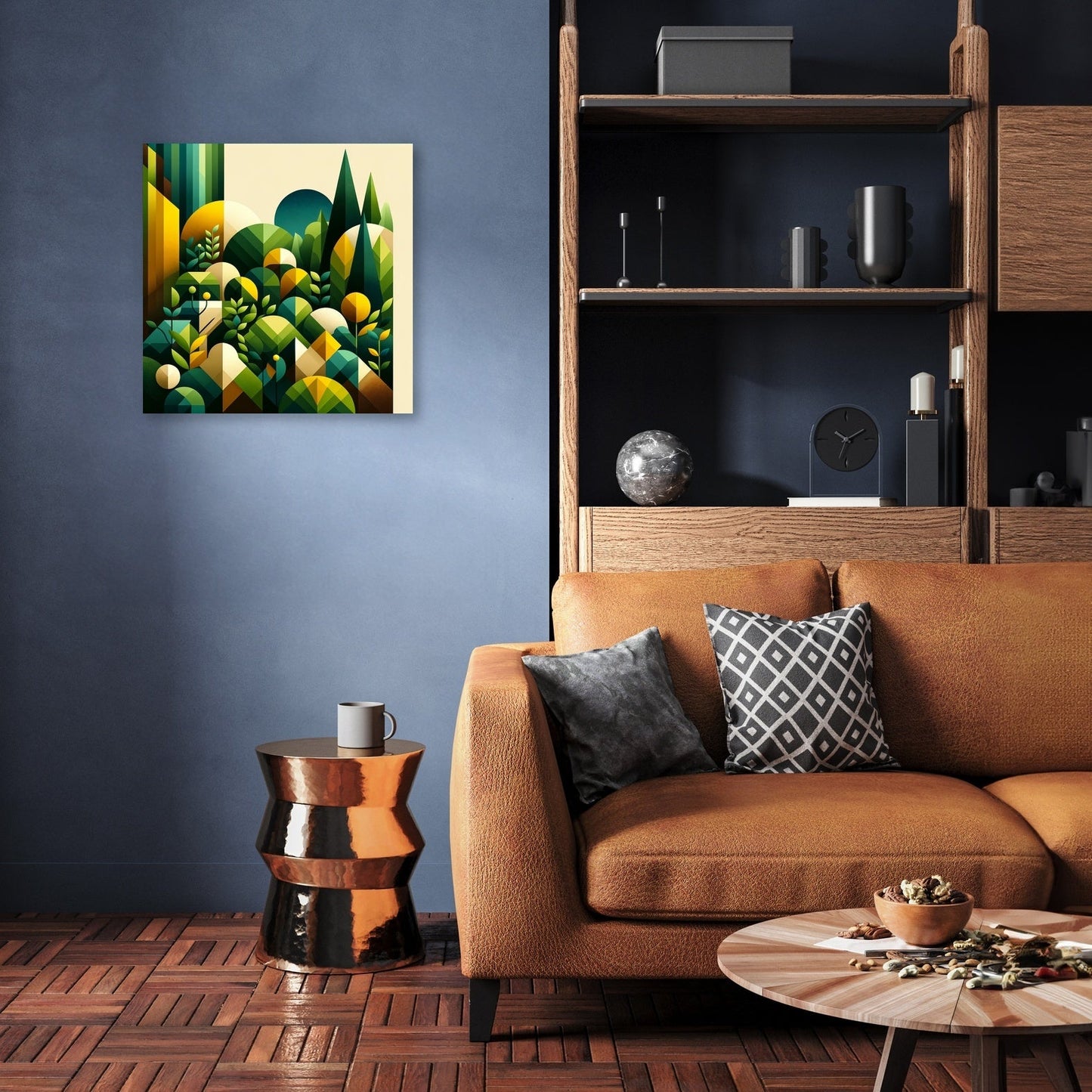 Geometric Garden Canvas