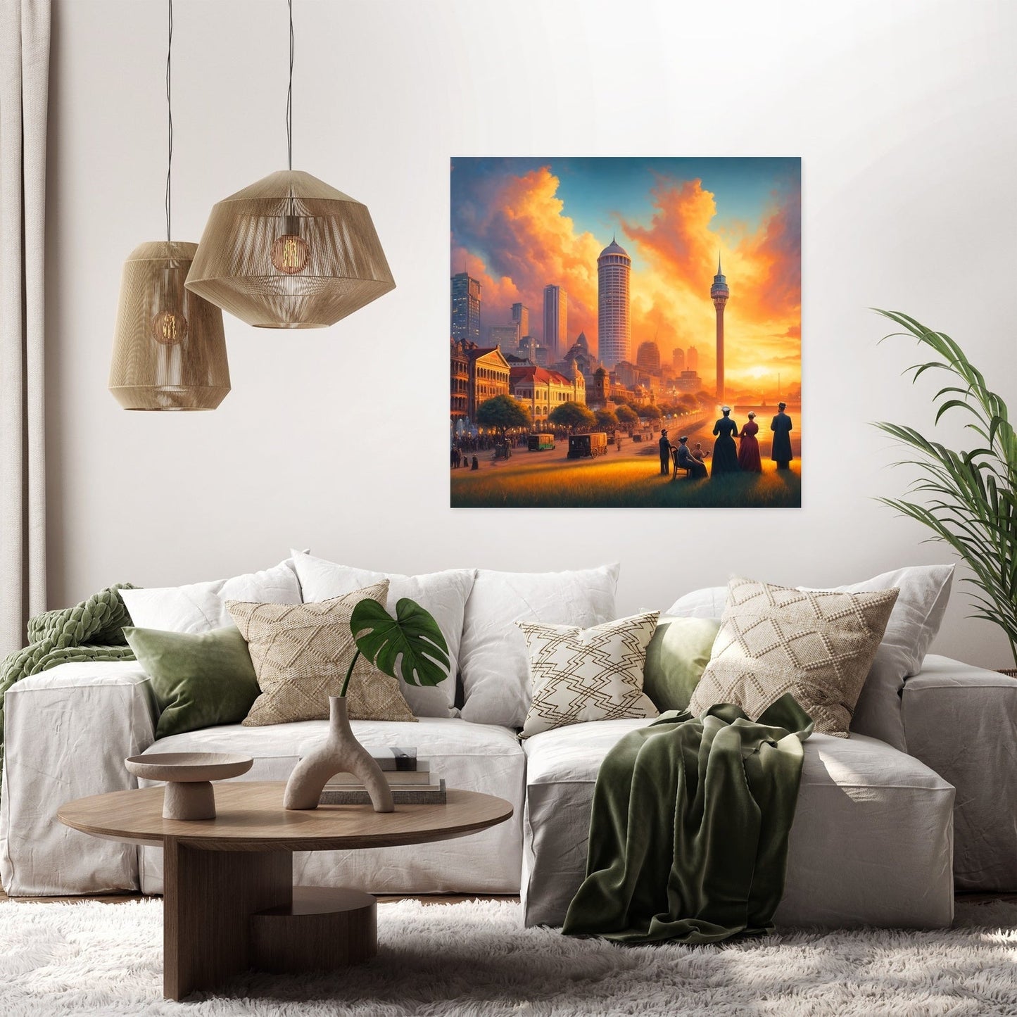 Sunset in Colombo Canvas