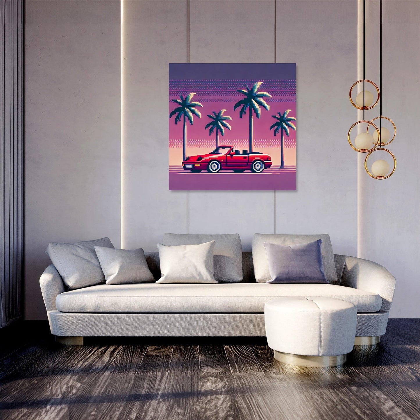 Sunset Cruise Pixel Canvas
