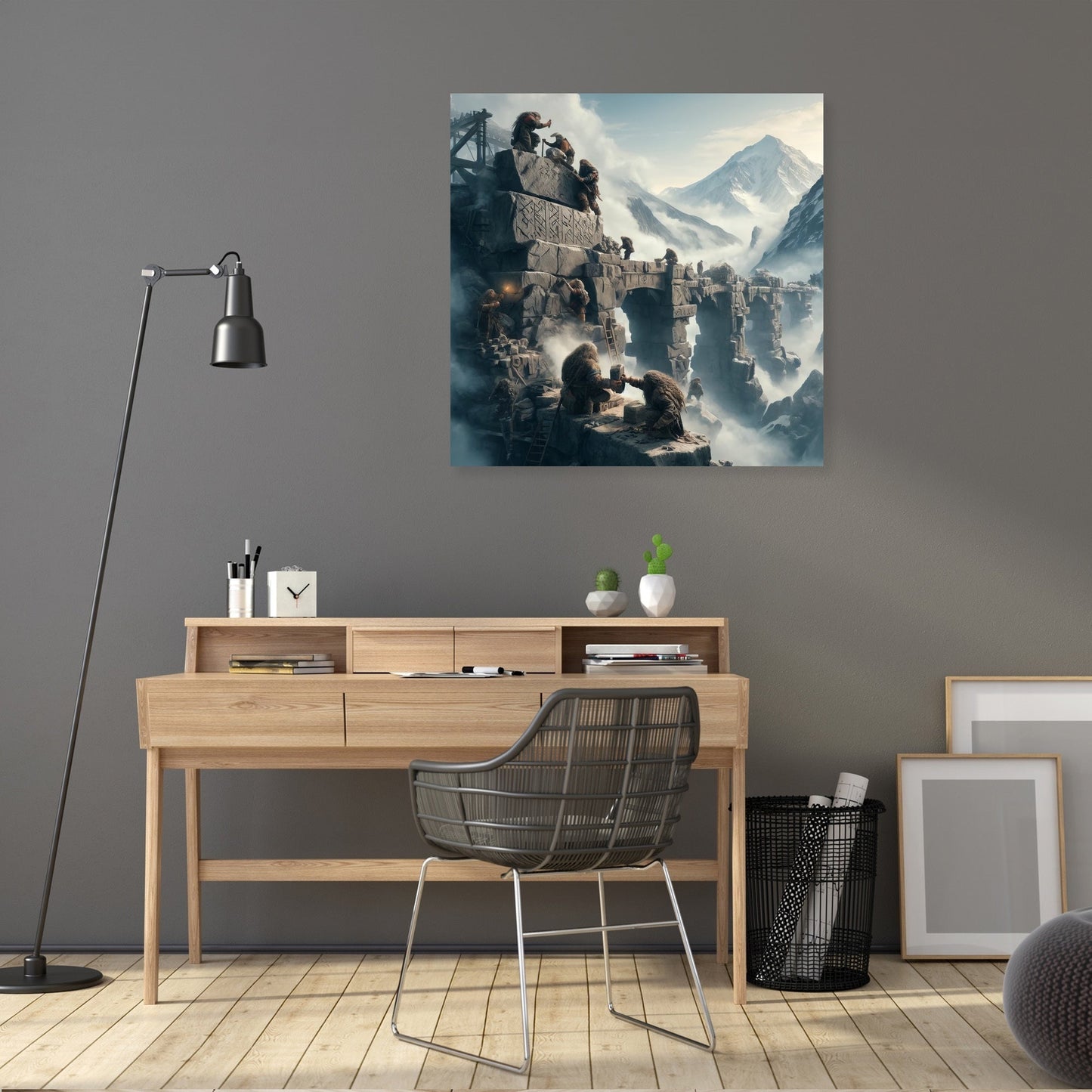Dwarf Bridge Builders Canvas