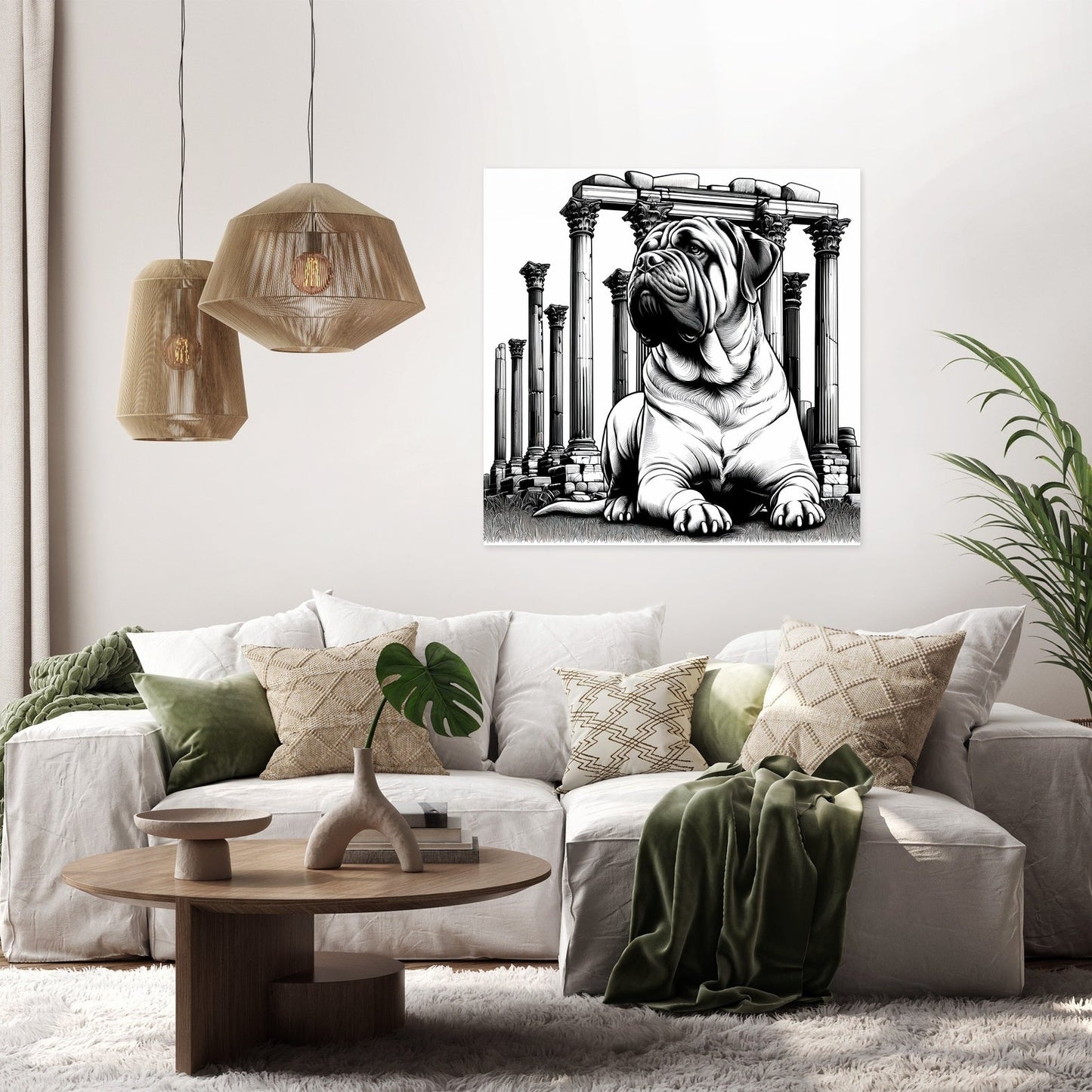 Ancient Guardian Bullmastiff Canvas