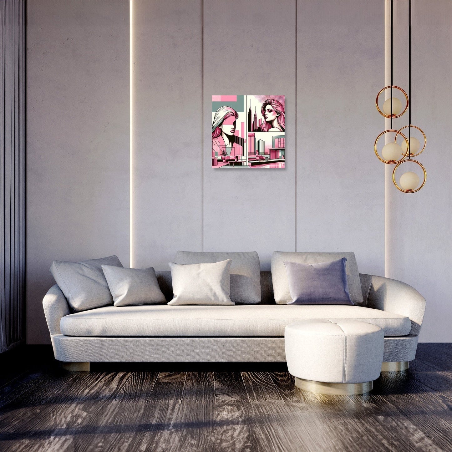 Urban Elegance: Modern Pop Art Canvas