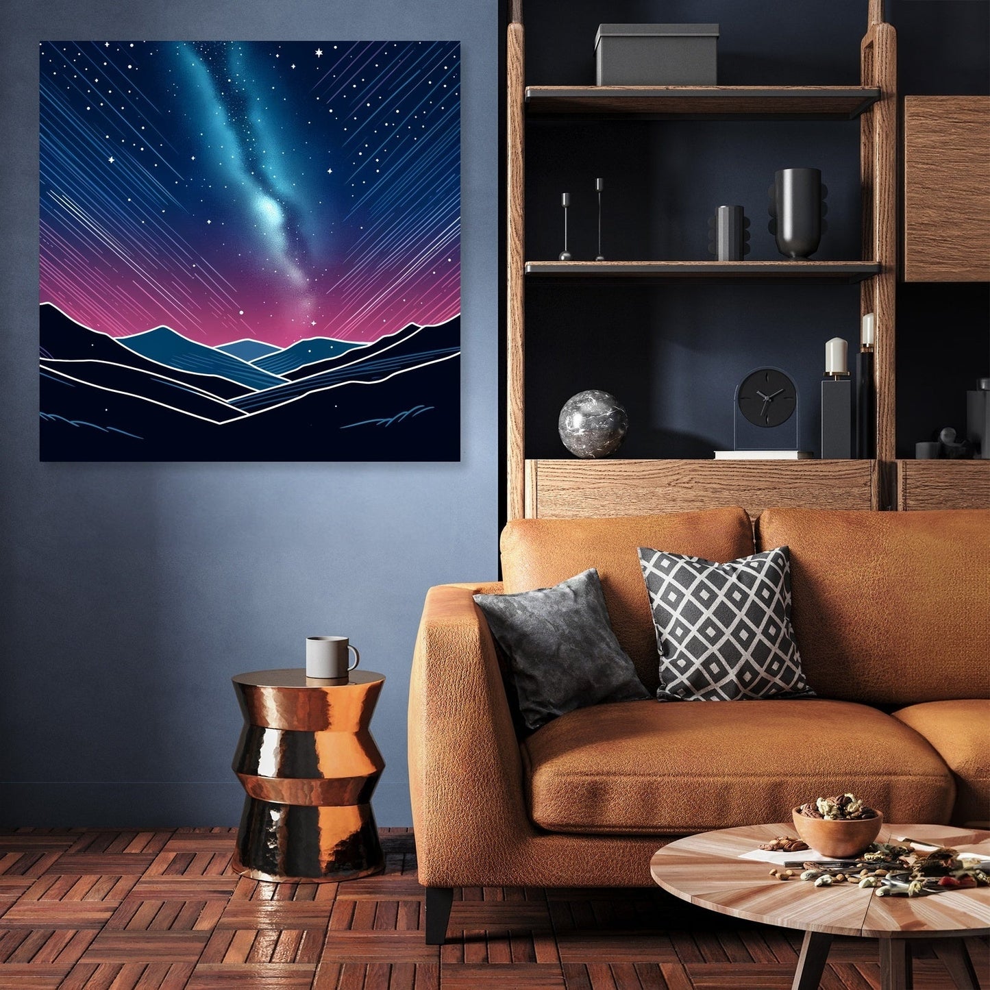 Night Sky in Colorful Canvas
