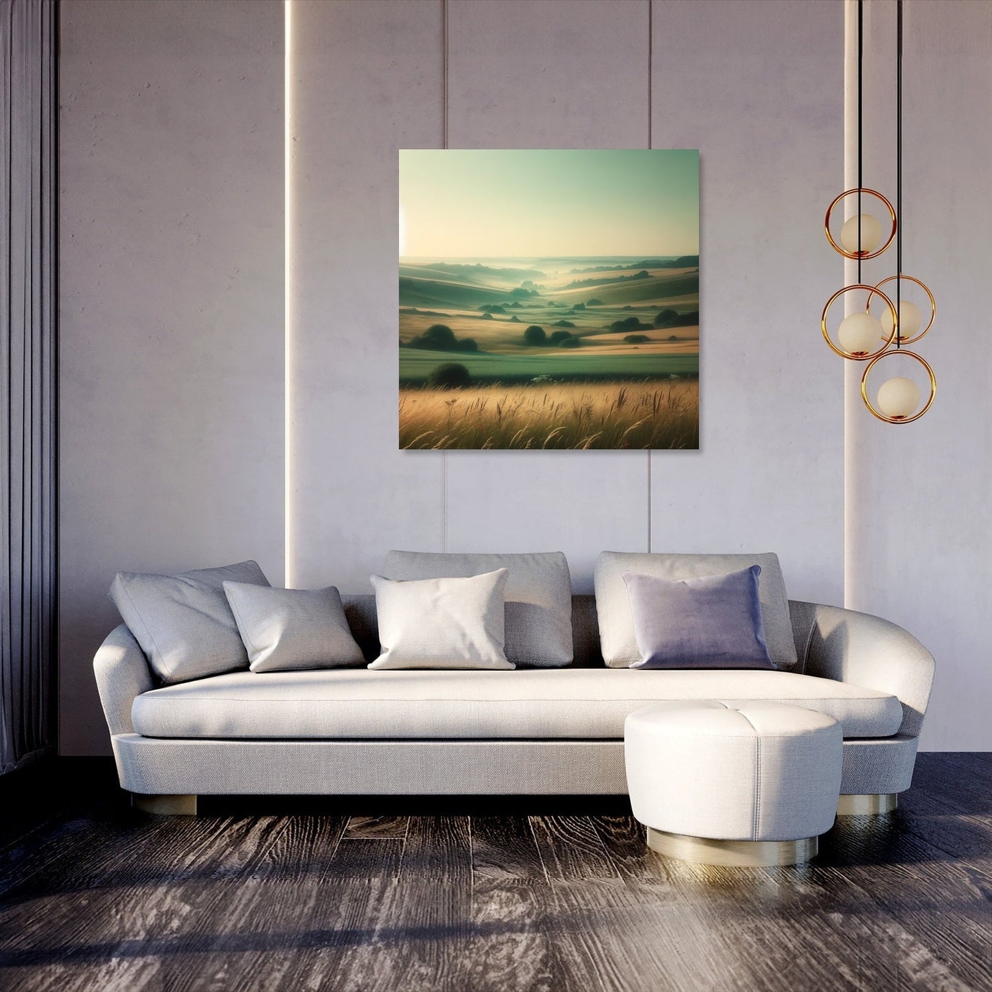 Hazy Summer Countryside Canvas