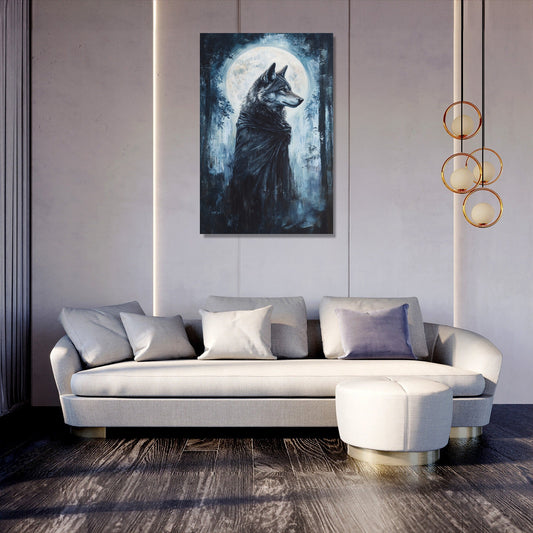 Regal Wolf Moon Canvas