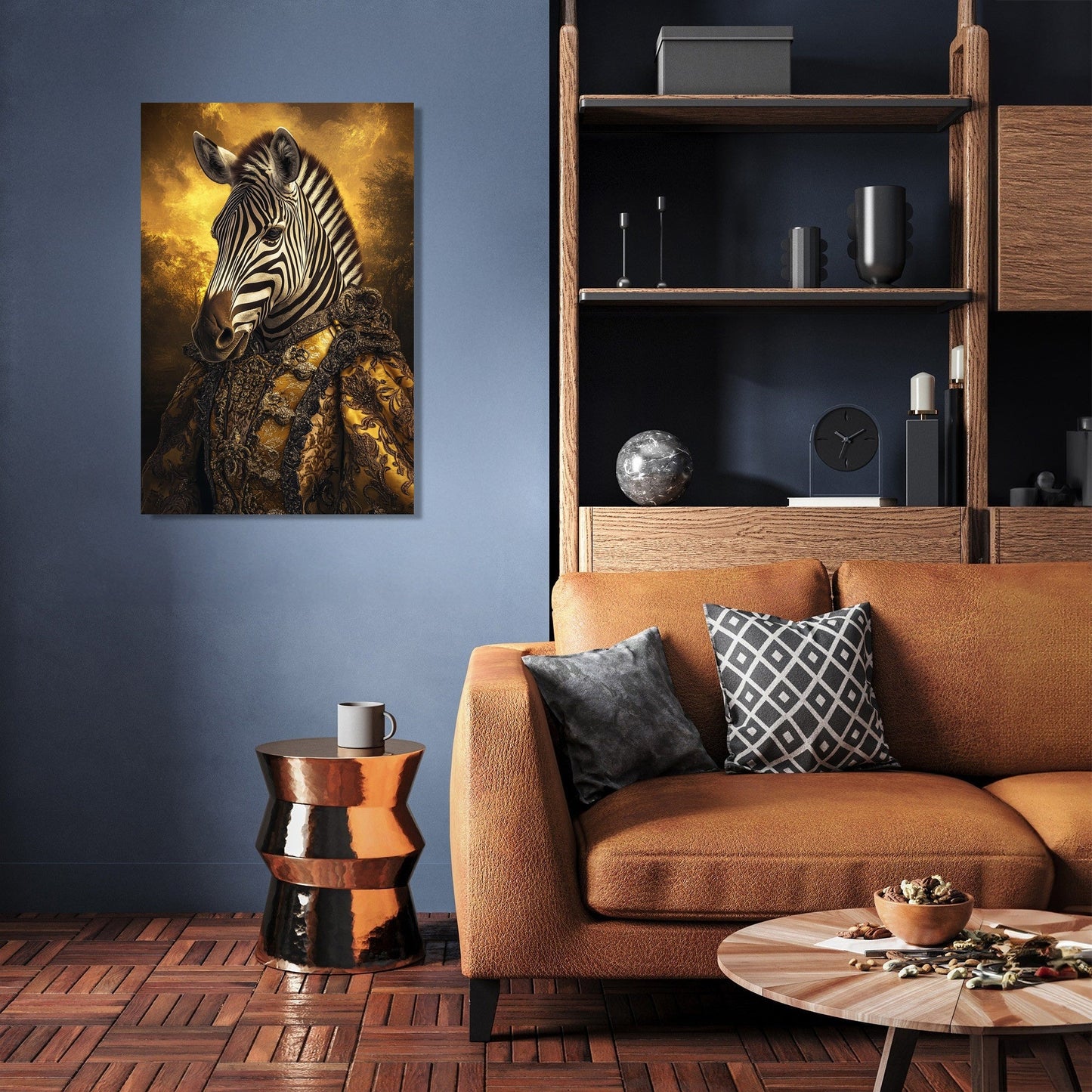 Majestic Monarch Zebra Canvas