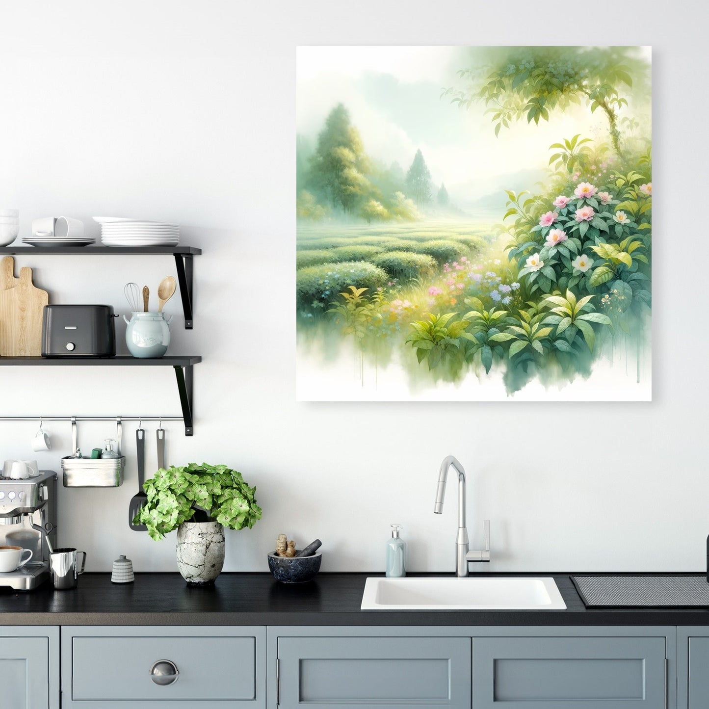 Tranquil Teagarden Canvas