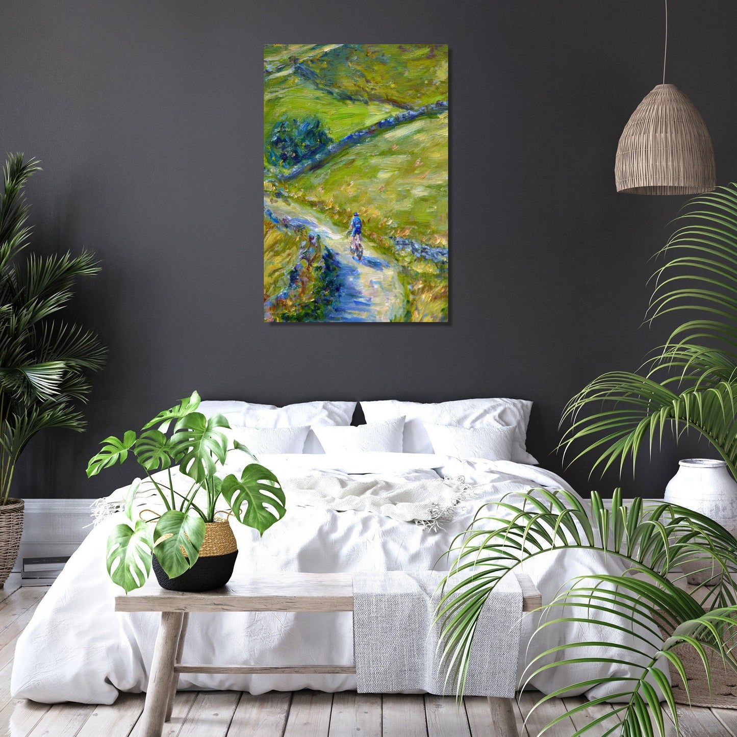 Cyclist's Journey Canvas