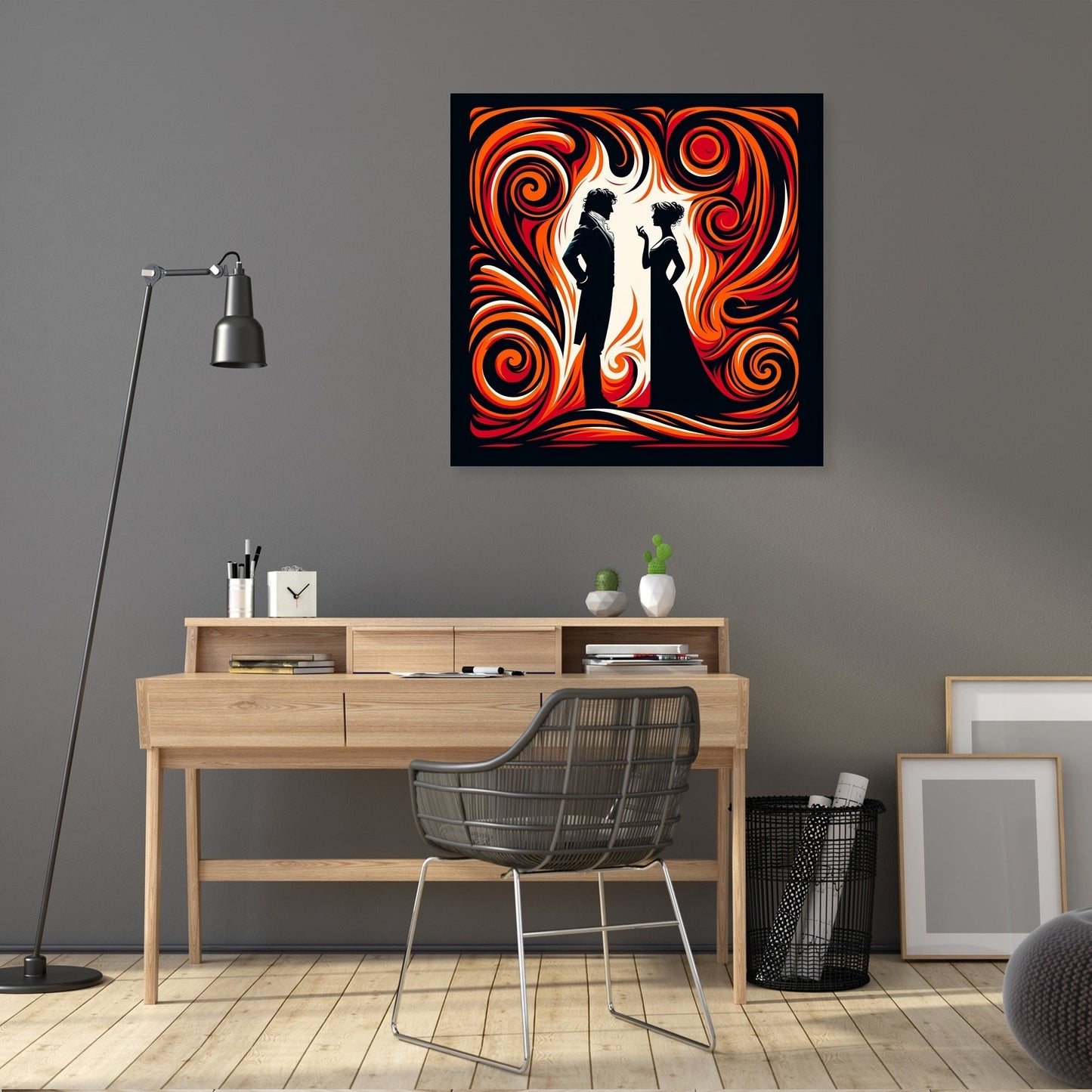 Netherfield's Fiery Embrace Canvas