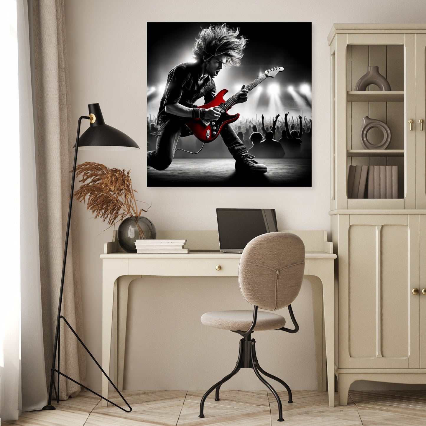 Crimson Riff Canvas