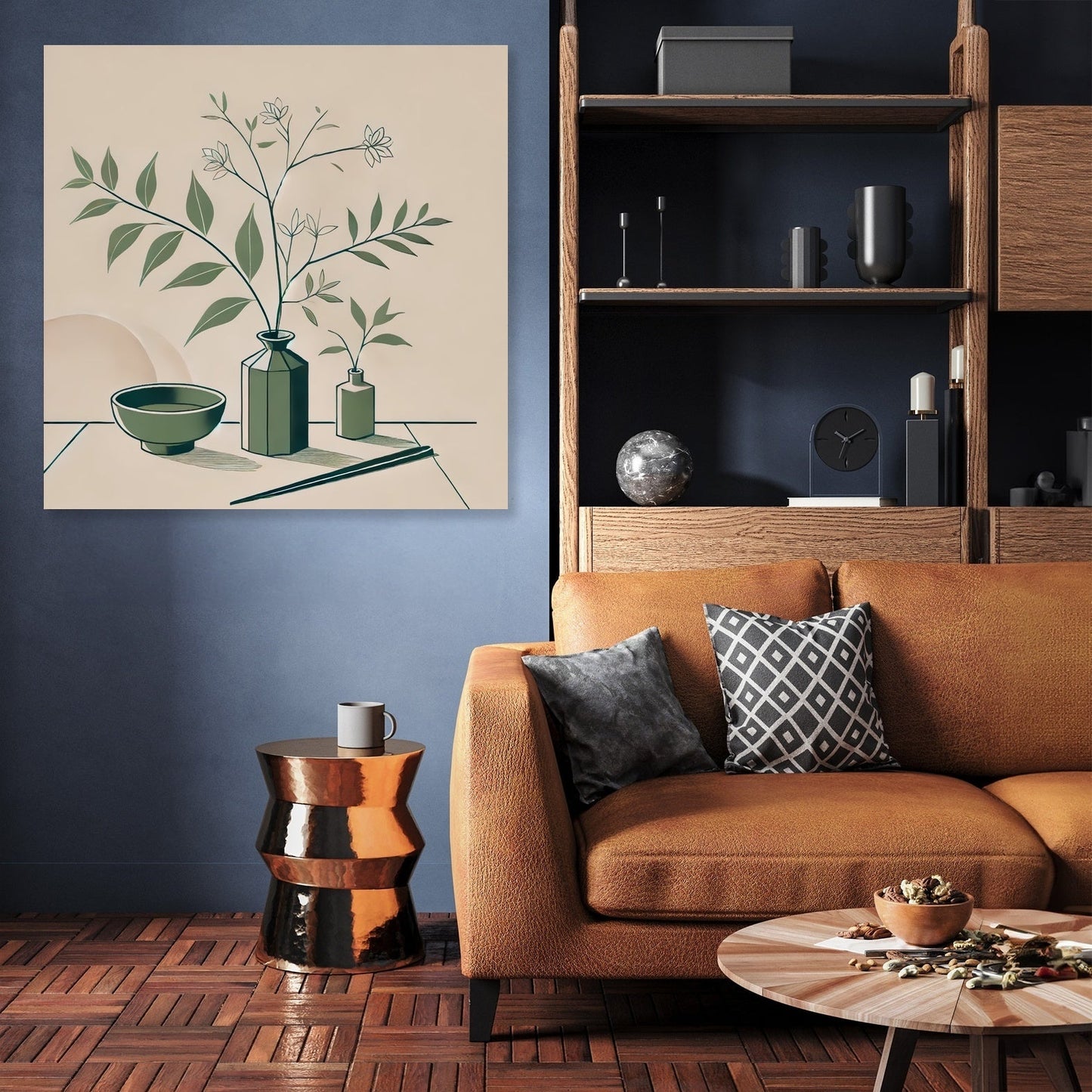 Minimalist Ikebana Canvas