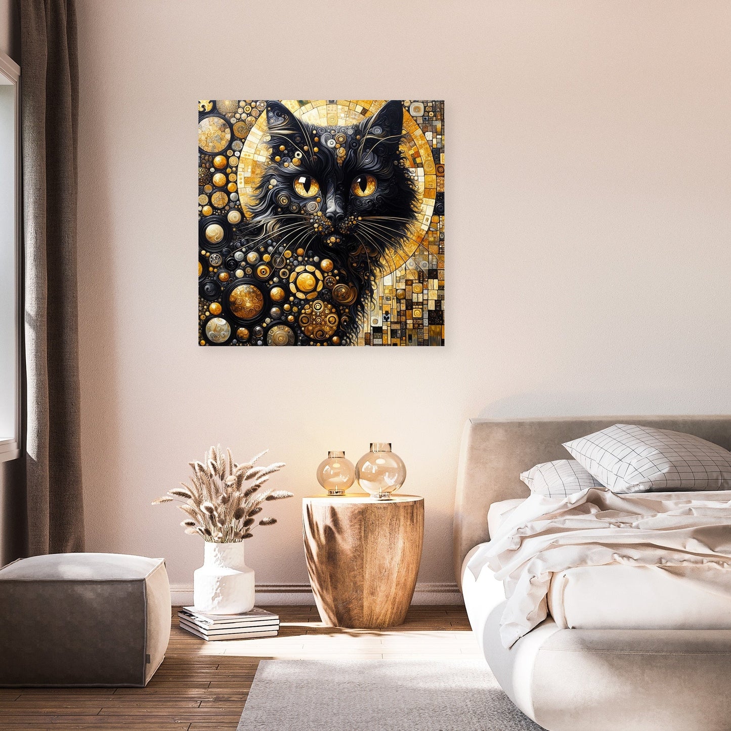 The Golden Cat Eyes Canvas