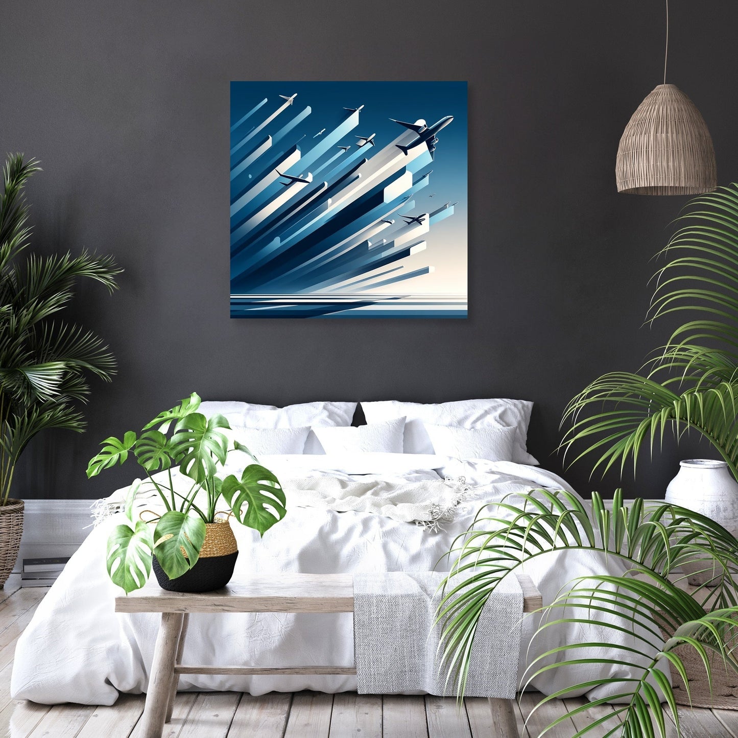 Ascension in Blue Canvas