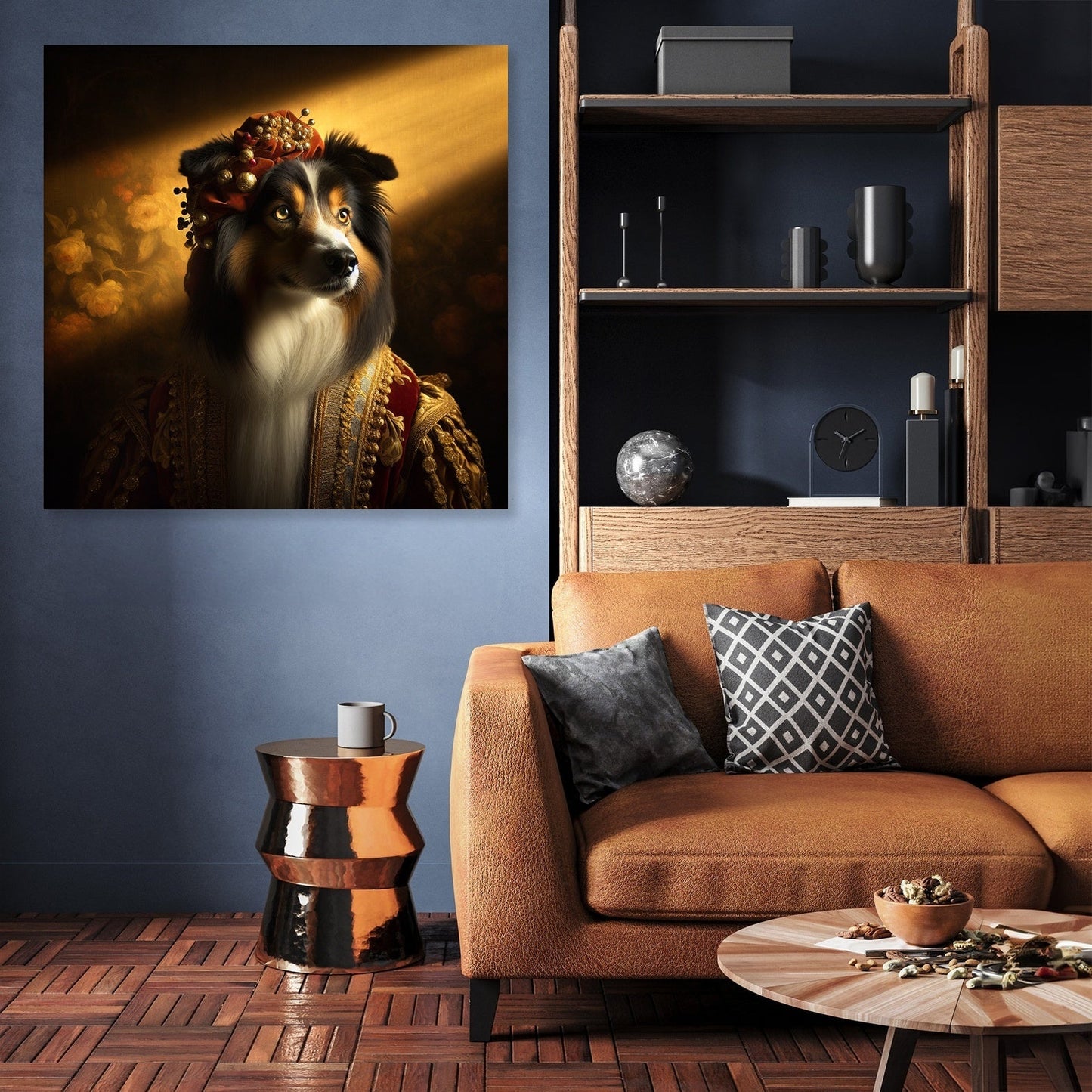 Regal Collie Golden Hour Canvas