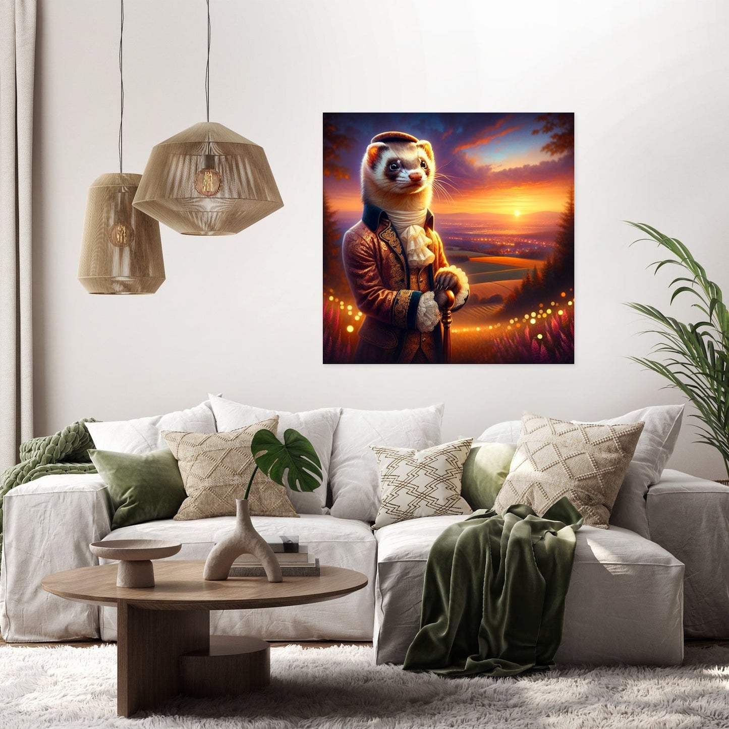 Regal Ferret Dusk Reverie Canvas