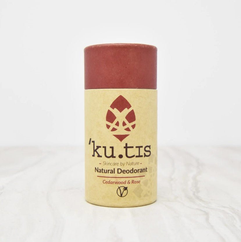 Cedarwood & Rose Natural Roll On Eco Friendly Deodorant, Plastic Free Anti Perspirant