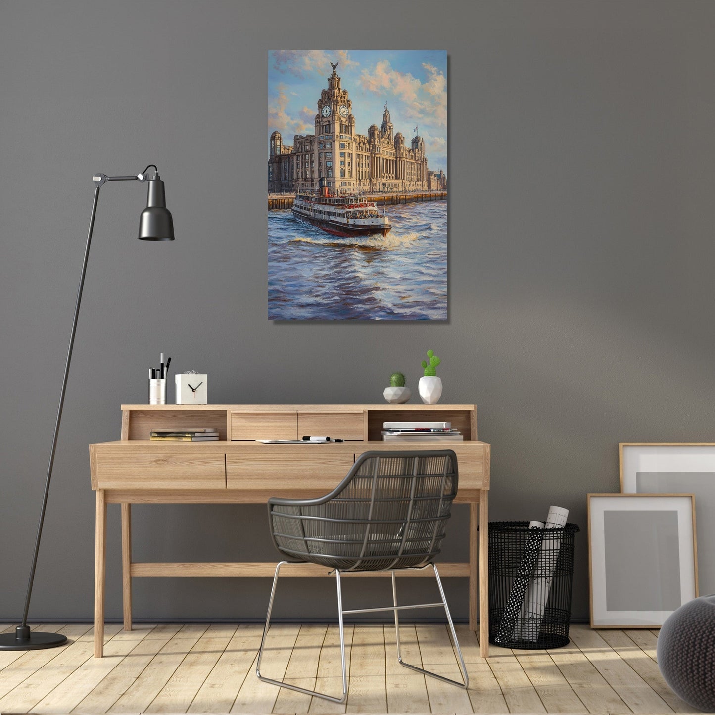 Liver Building Serenity Canvas