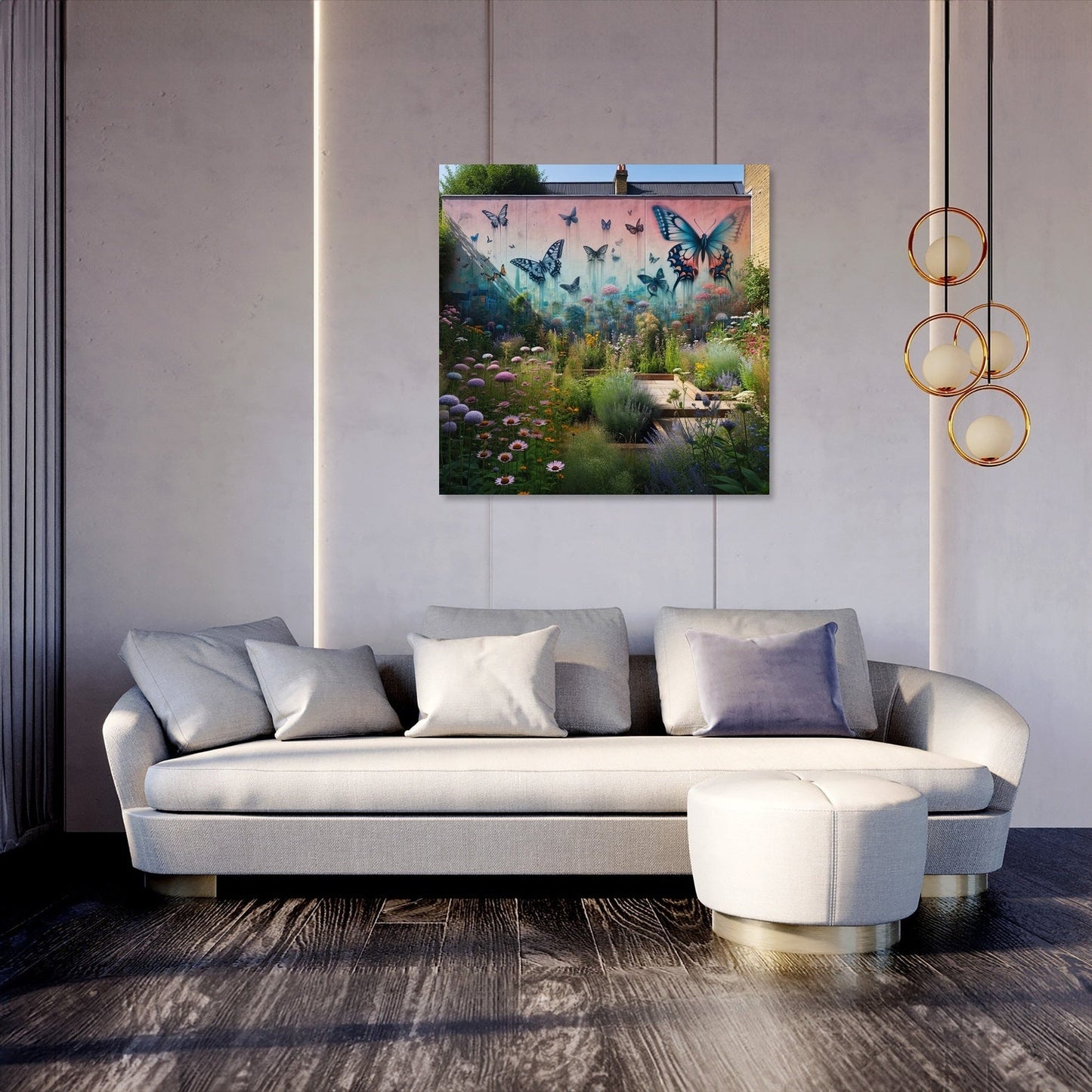 Suburban Secret Garden Canvas