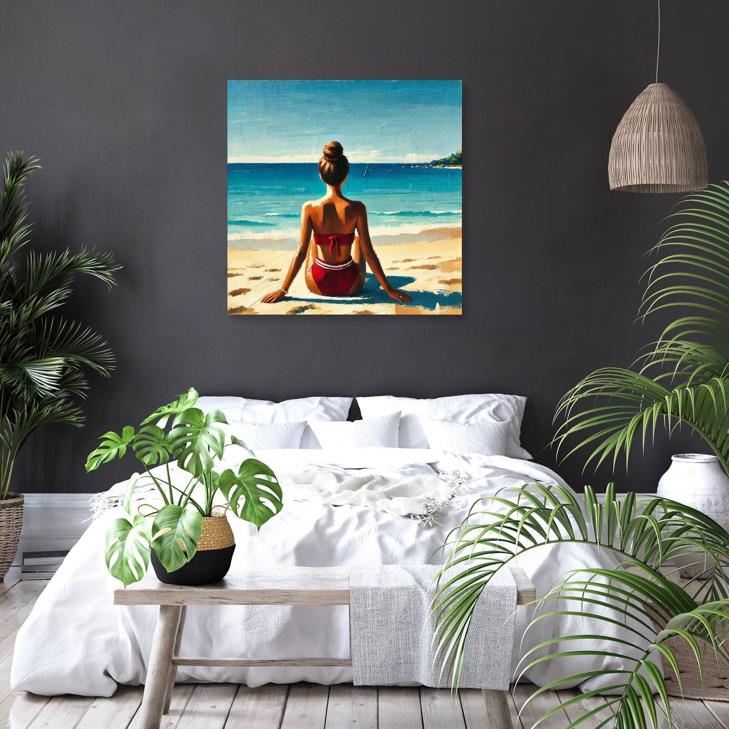 Tranquil Beach Serenity Canvas