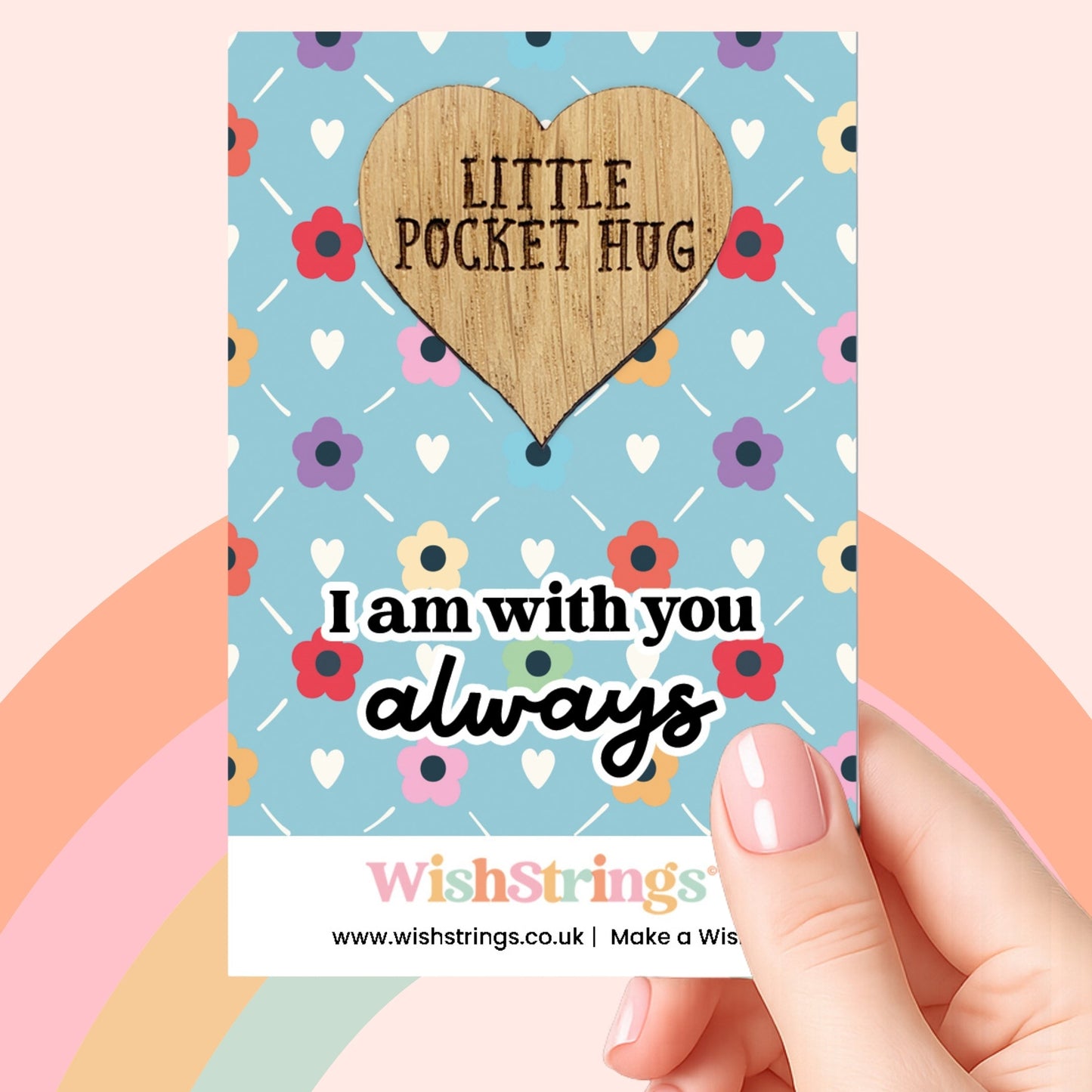 Pocket Hug – I Am With You Always | Thoughtful Keepsake Gift | Token of Love, Support & Remembrance