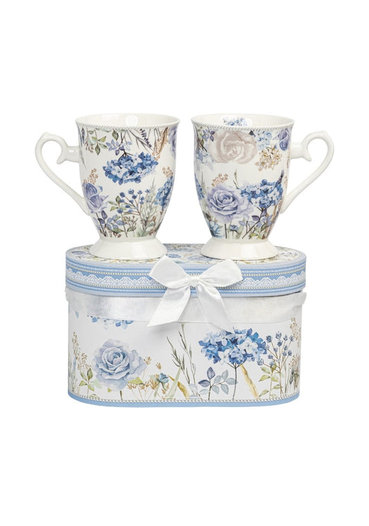 Celeste Blooming Garden Mugs x 2 In Gift Packaging