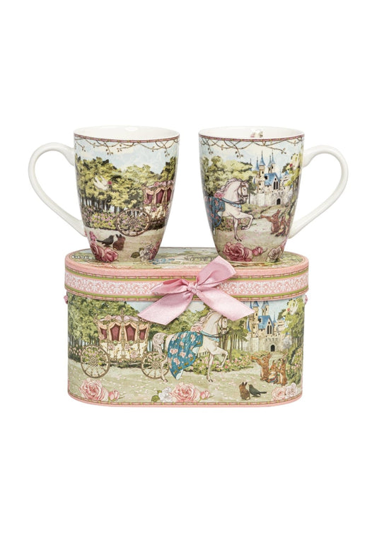Celeste Storybook Village Mugs x 2 with Gift Box