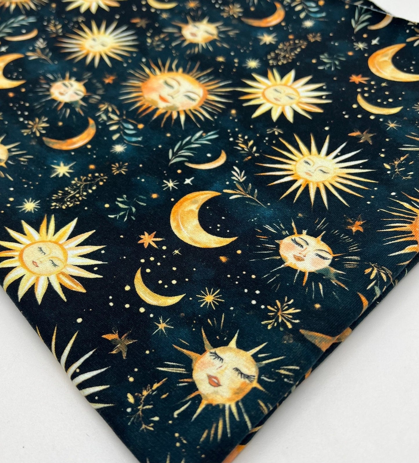 Celestial Print Cotton Stretch Jersey 200 GSM 95/5 Lycra 4 Way Stretch