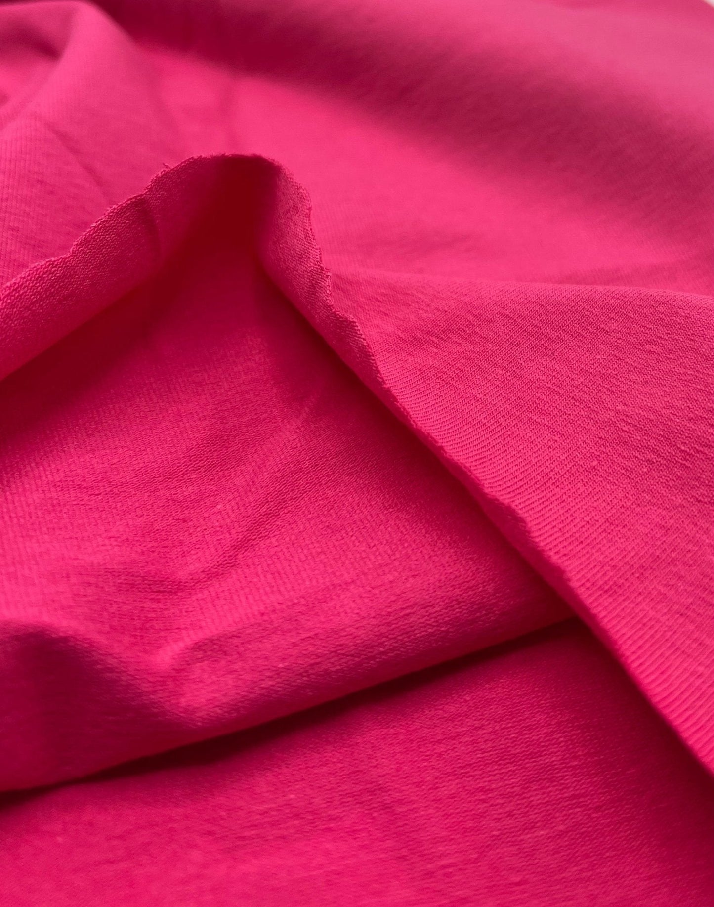 Cerise Cotton Stretch Jersey 200 GSM 95/5 Lycra 4 Way Stretch