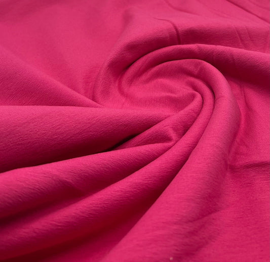 Cerise Cotton Stretch Jersey 200 GSM 95/5 Lycra 4 Way Stretch