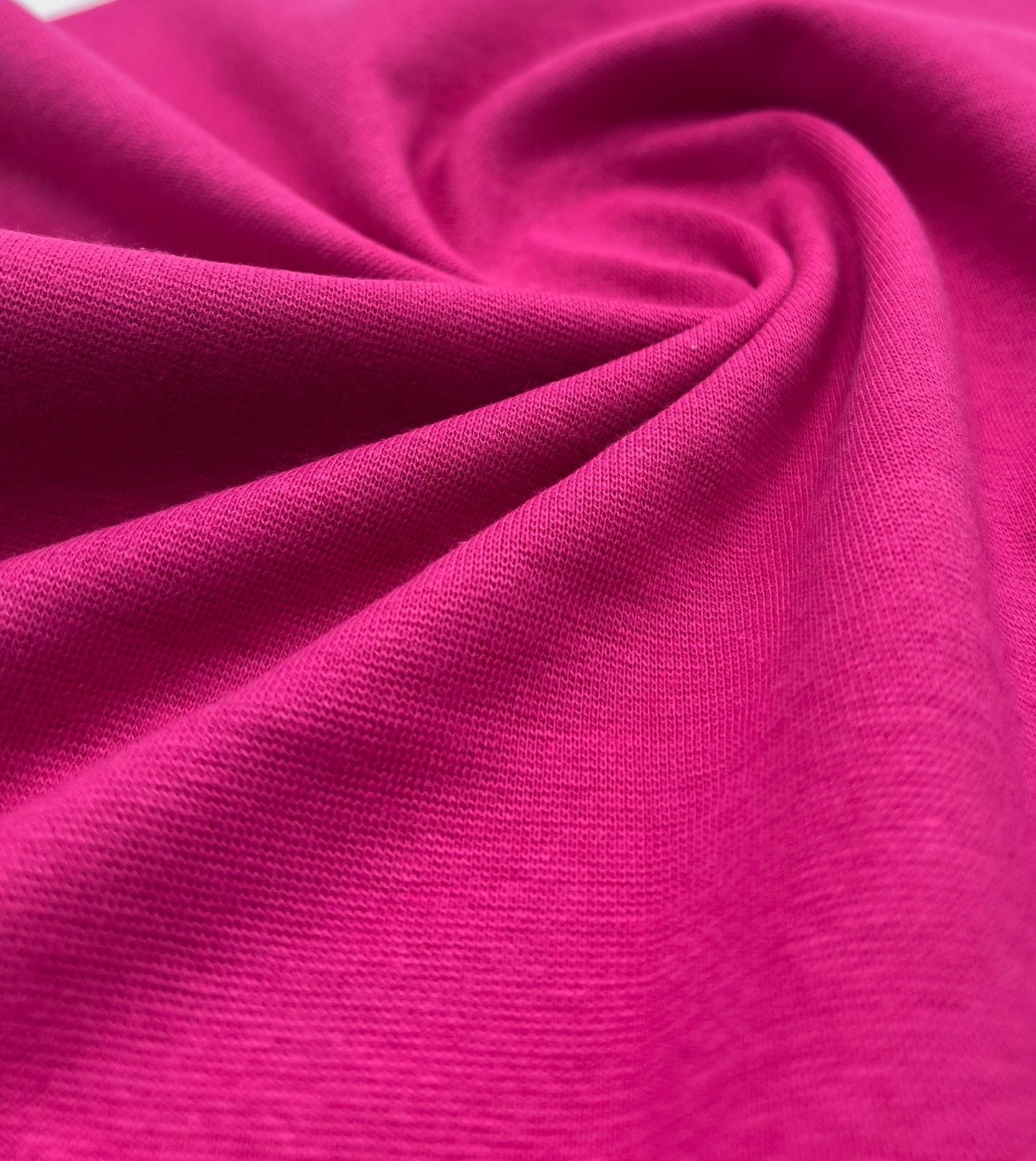 Cerise Jersey Cuffing Ribbing Fabric 270 GSM Cotton Knit 70cm Wide