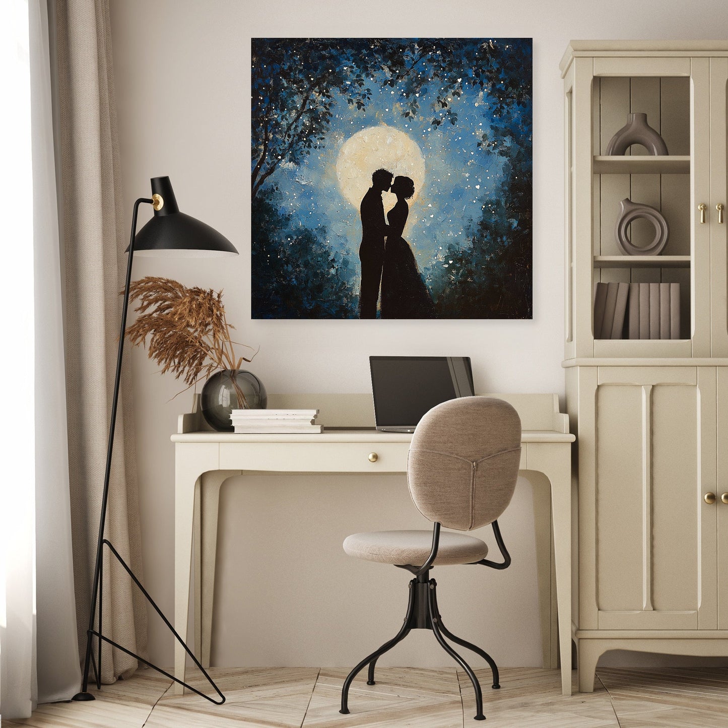 Star-Kissed Affection Canvas