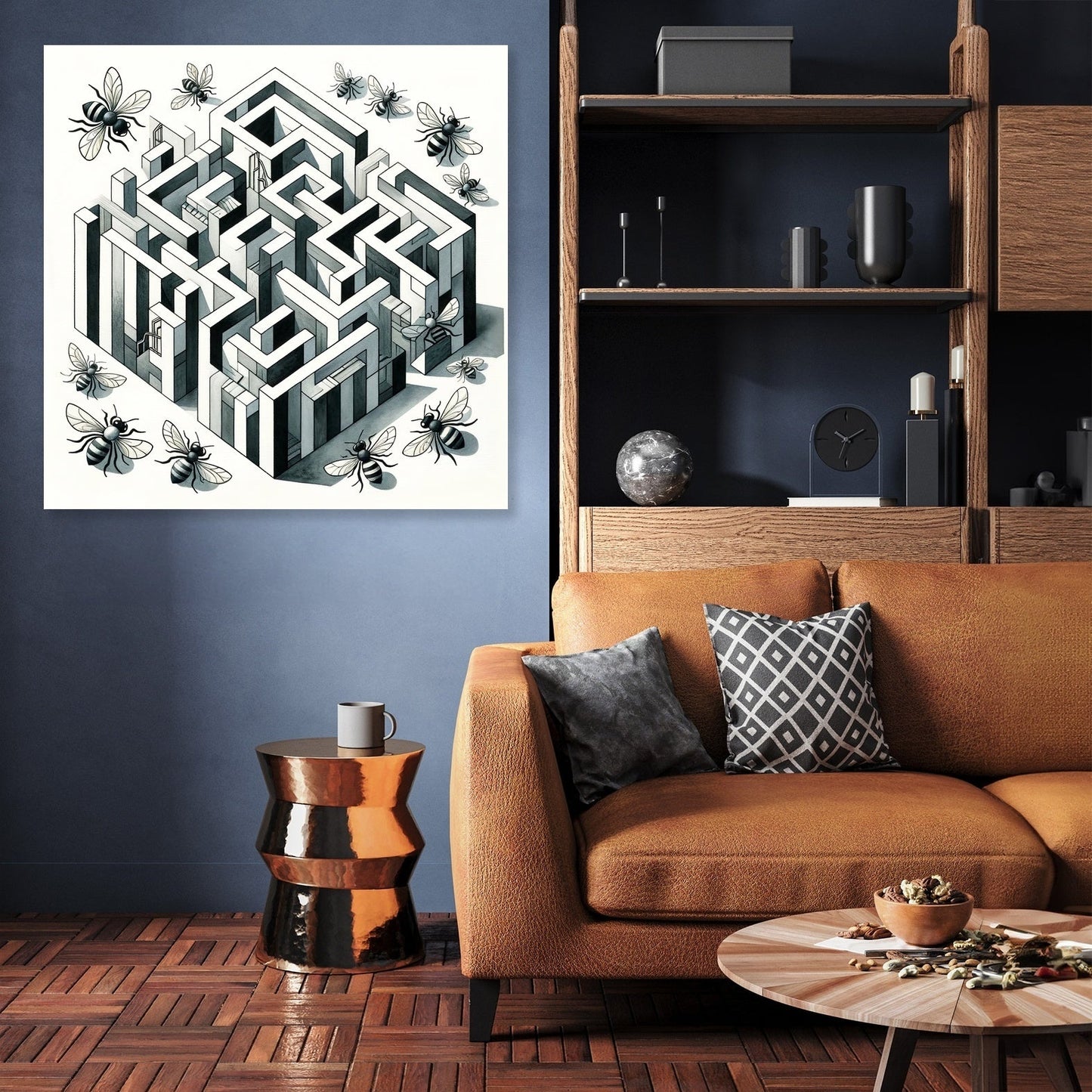 Bee's Labyrinth Canvas
