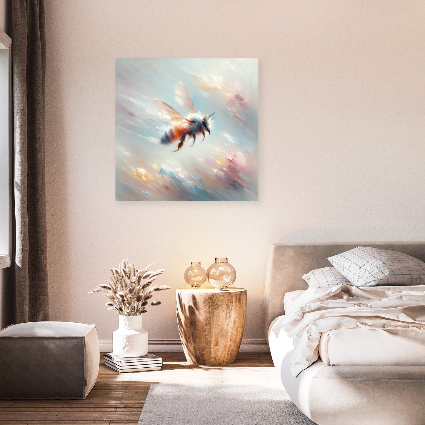 Ethereal Bee Flight Canvas