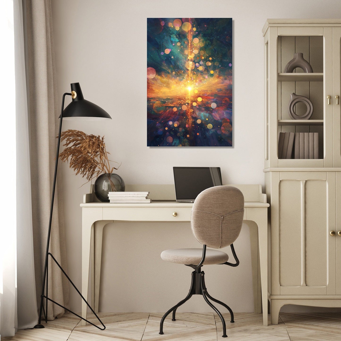Celestial Beam Odyssey Canvas