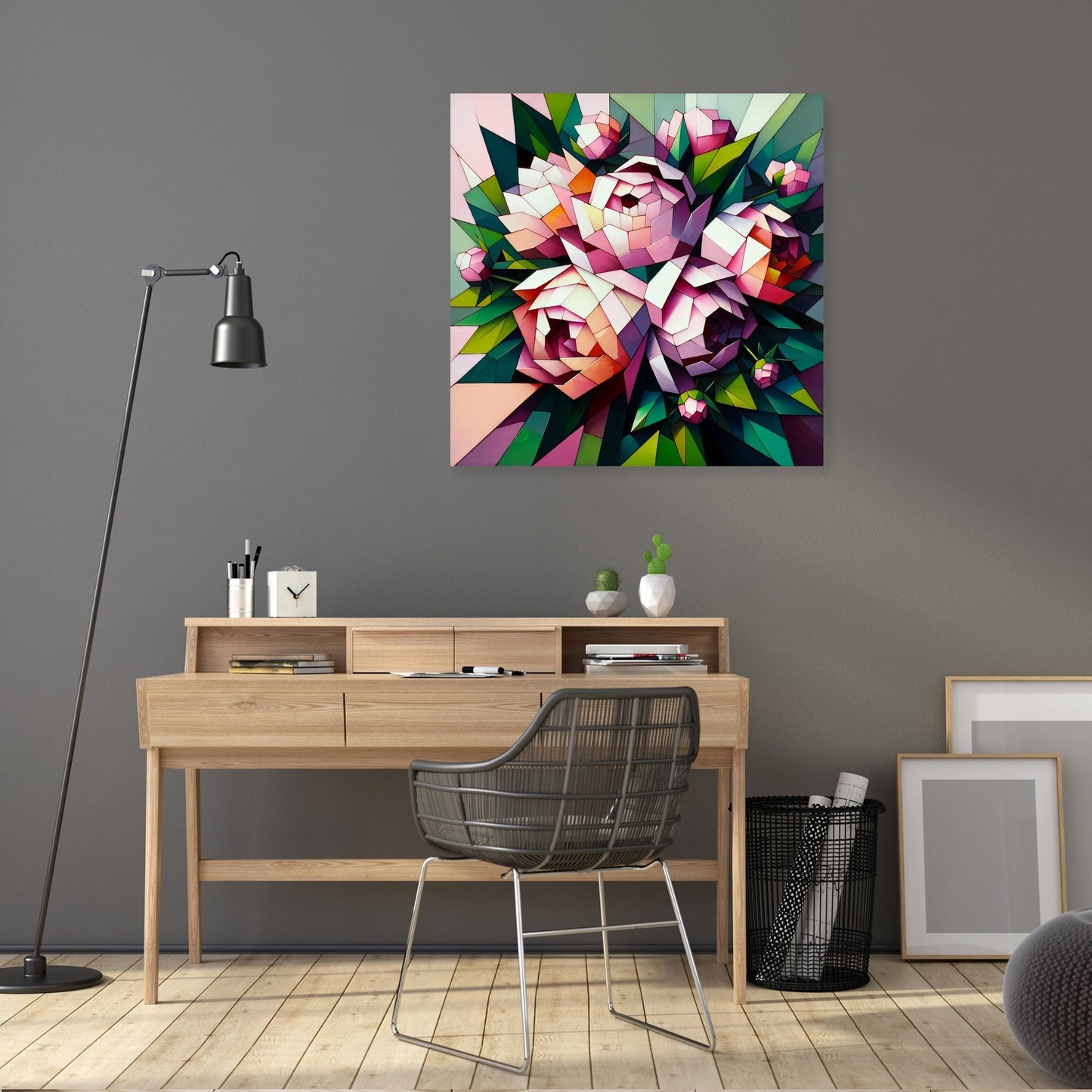 Peony Mosaic Canvas