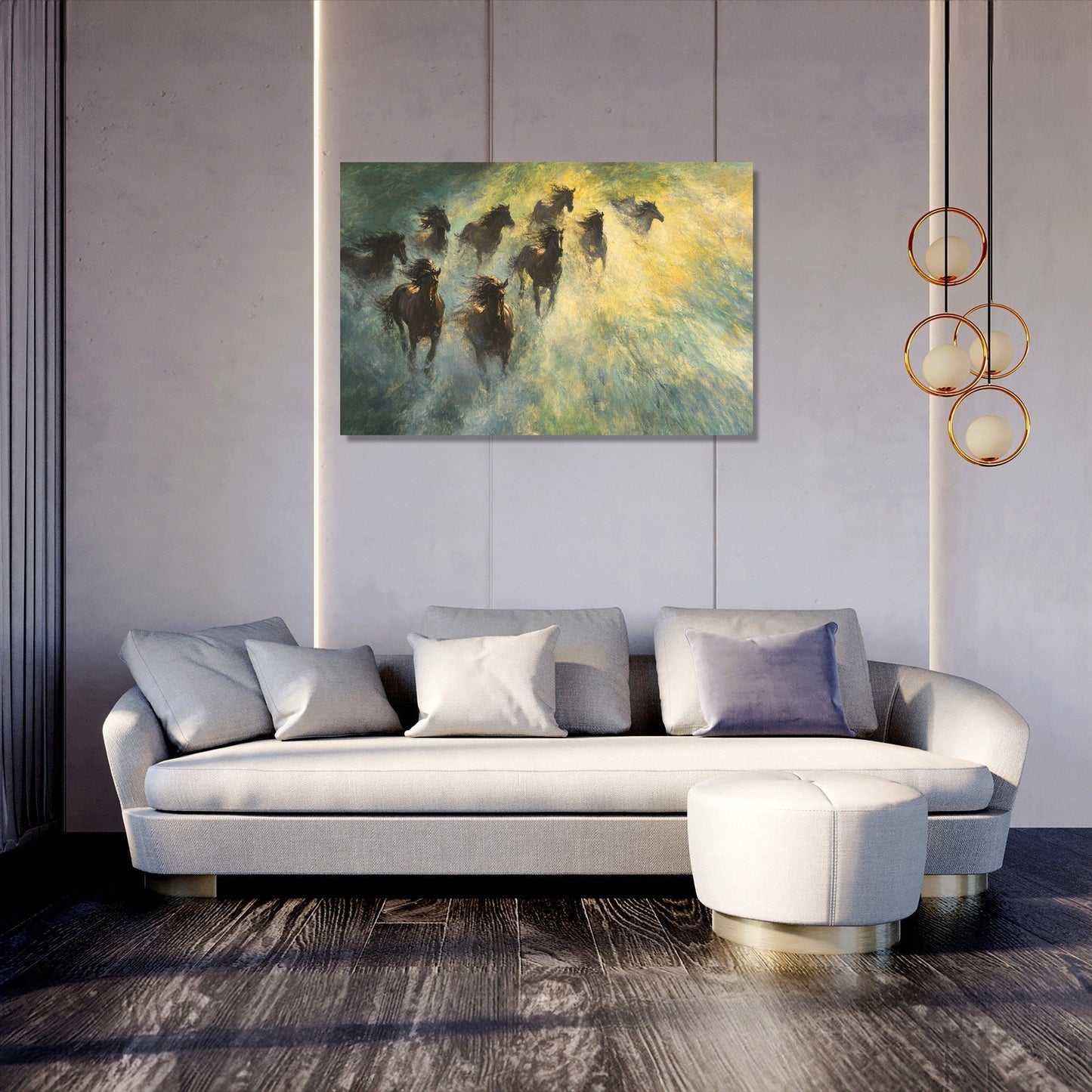 Galloping Horses Canvas