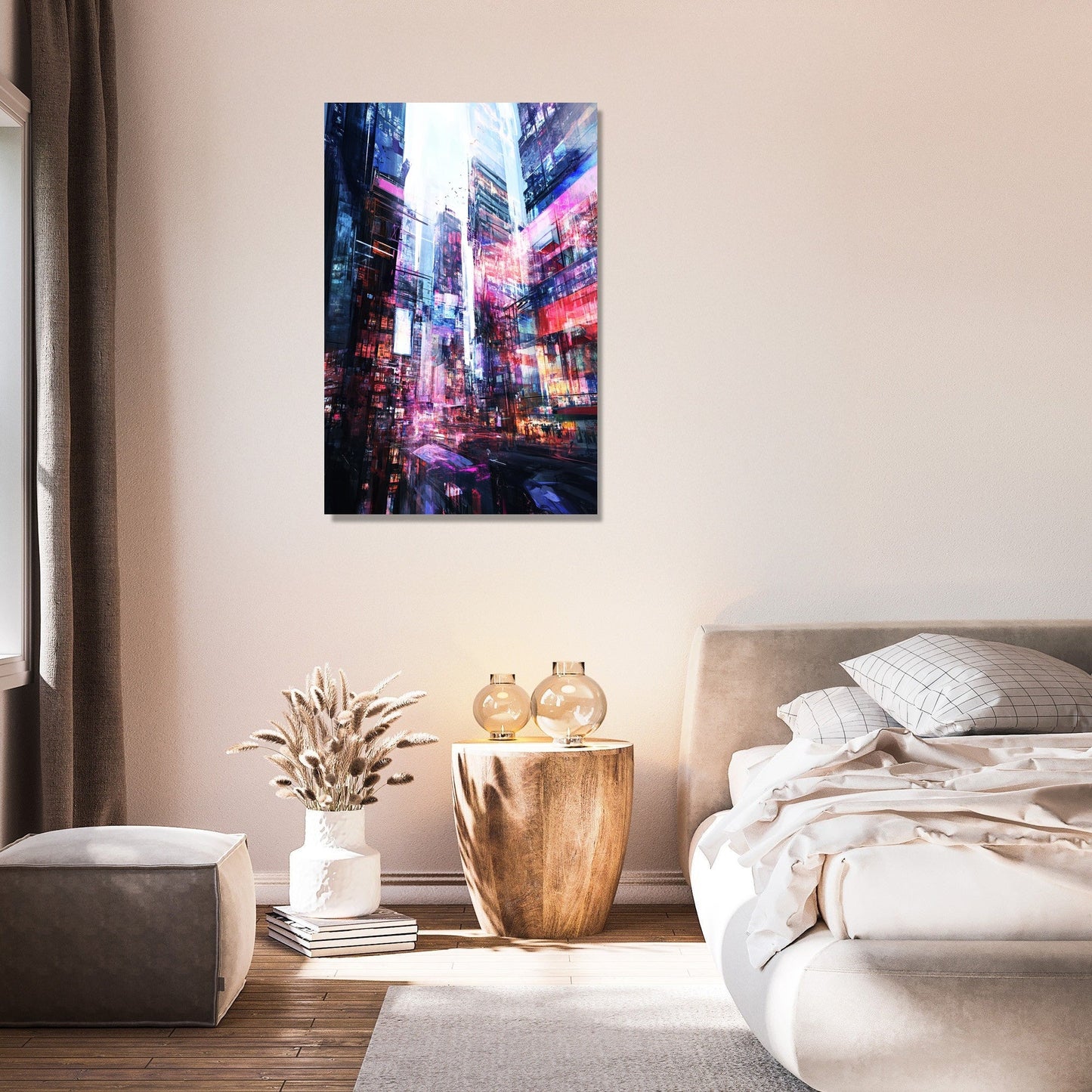 Nostalgic Urban Pulse Canvas