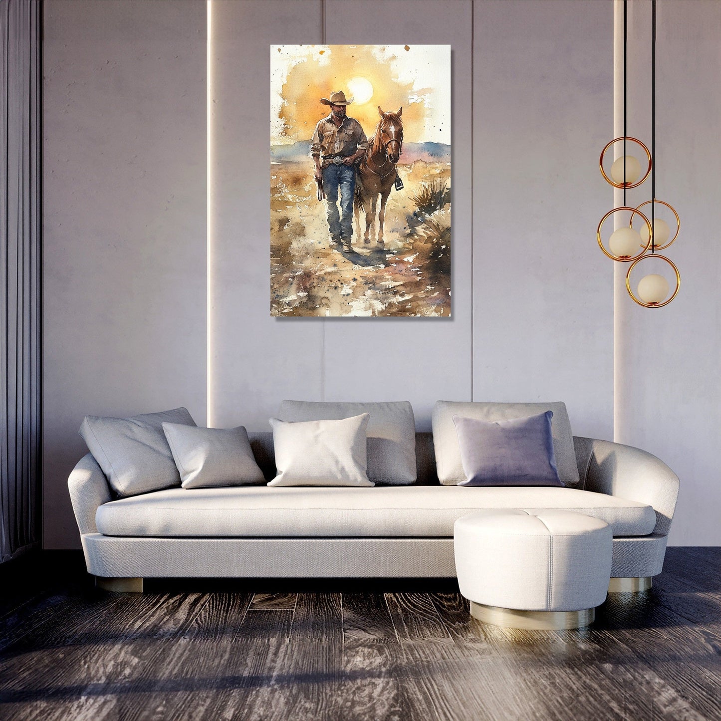 Outlaw's Sunset Canvas