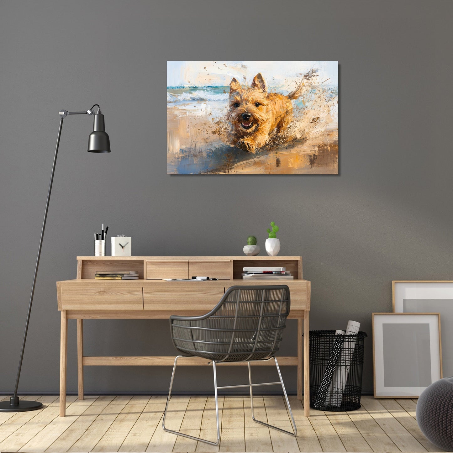 Terrier's Beach Adventure Canvas
