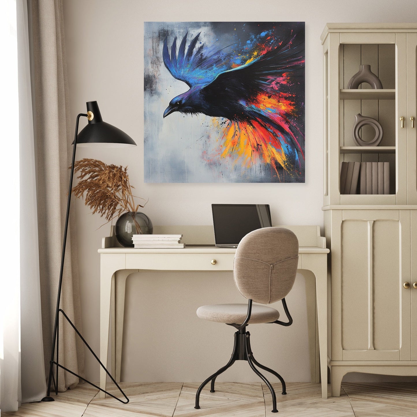 Majestic Raven Dance Canvas