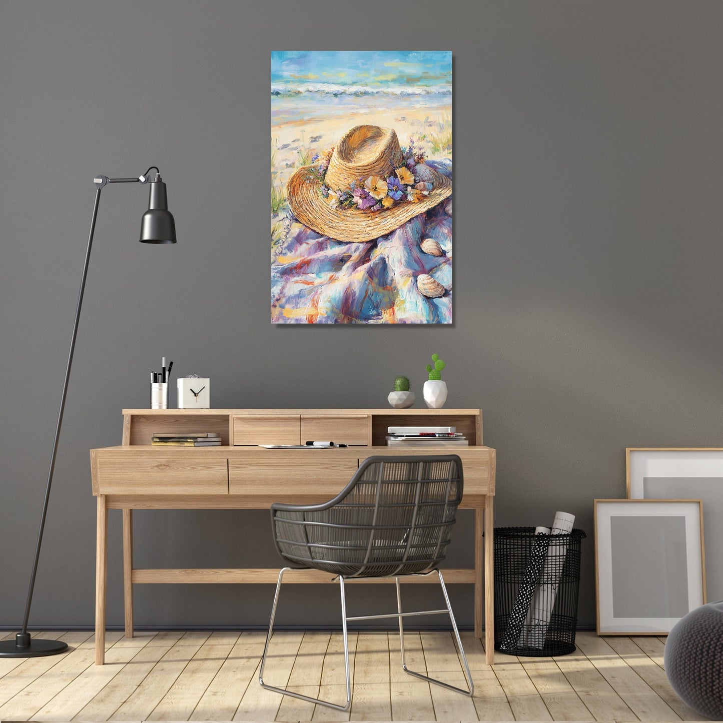 Summer Straw Hat Canvas