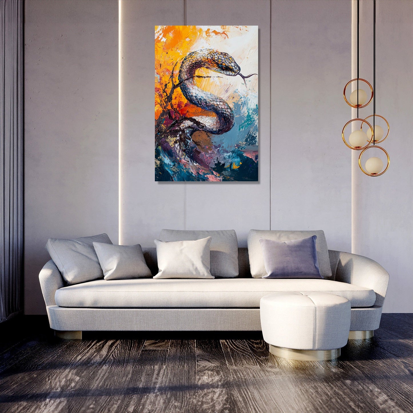 Coiled Snake Canvas