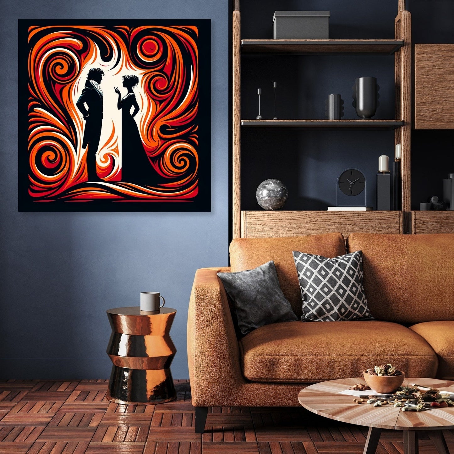 Netherfield's Fiery Embrace Canvas