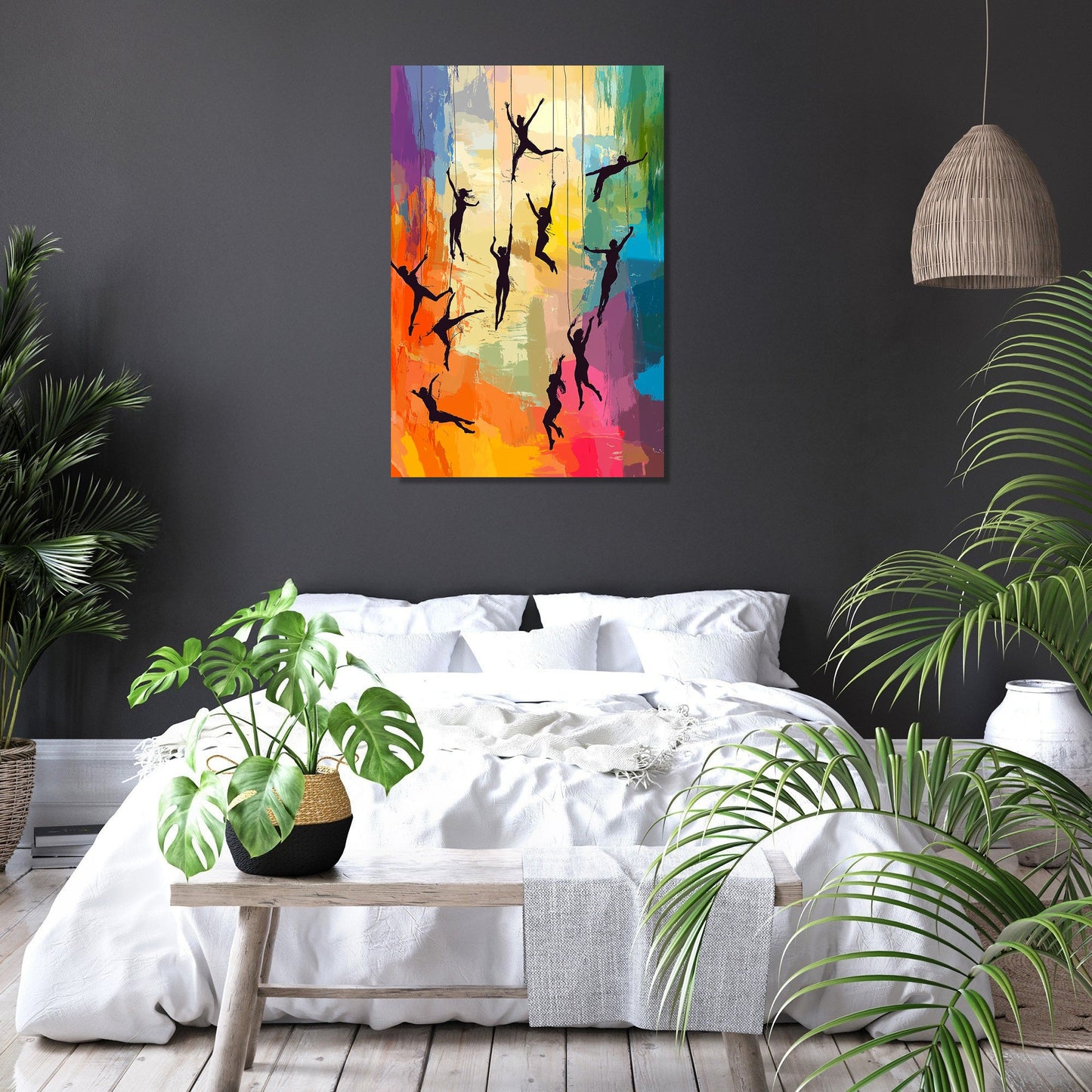 Acrobatics Vibrant Canvas