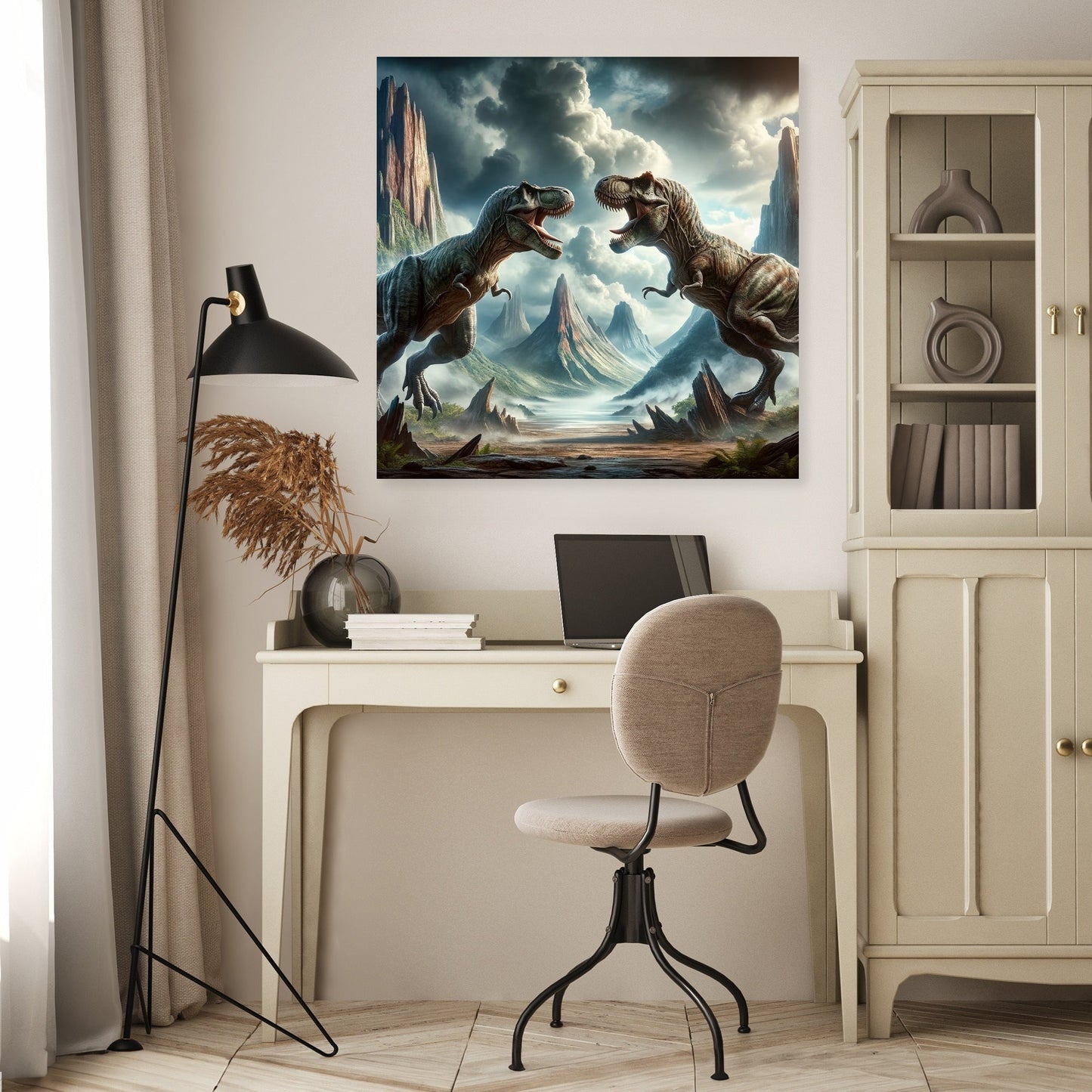 Thunder Duel Rex Canvas