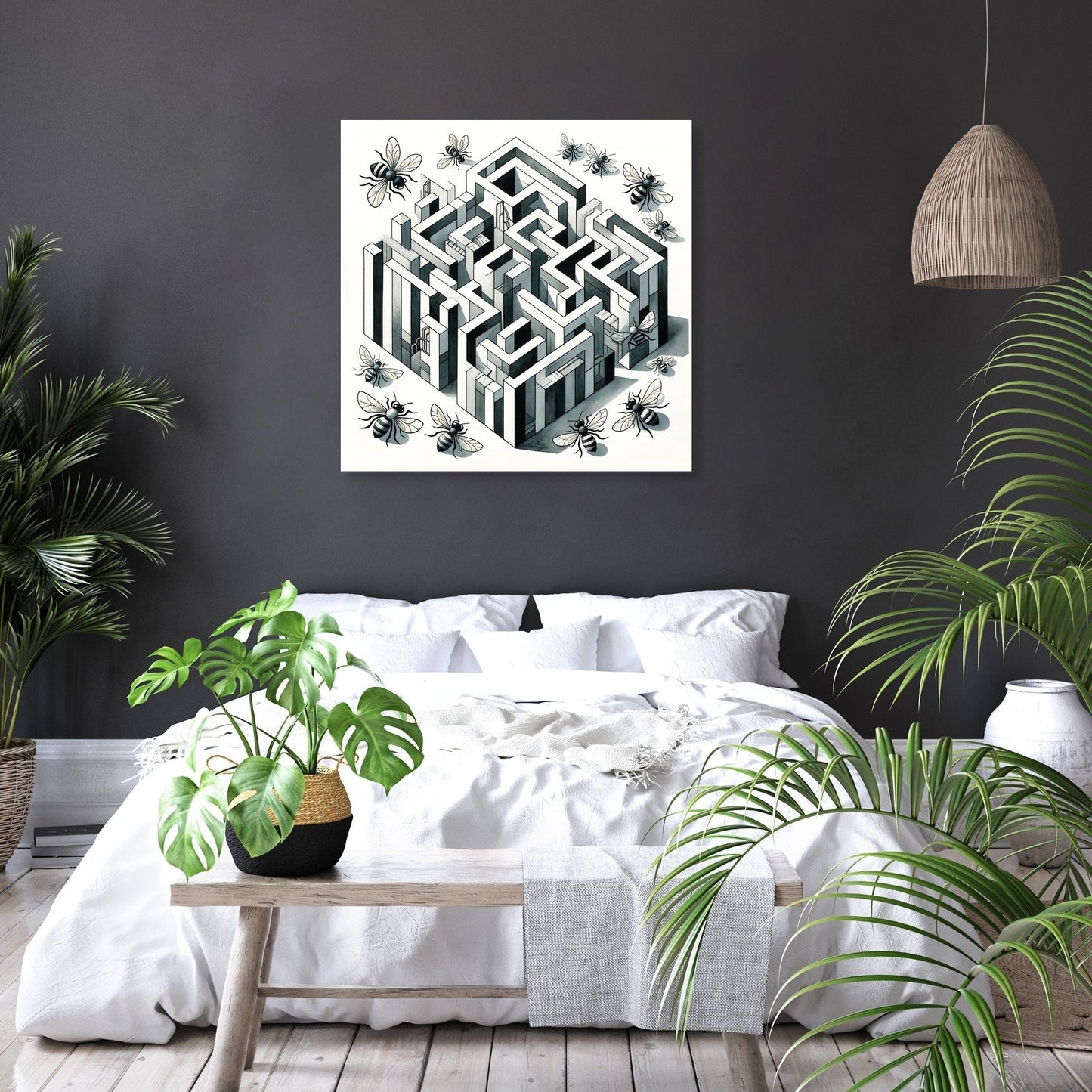 Bee's Labyrinth Canvas