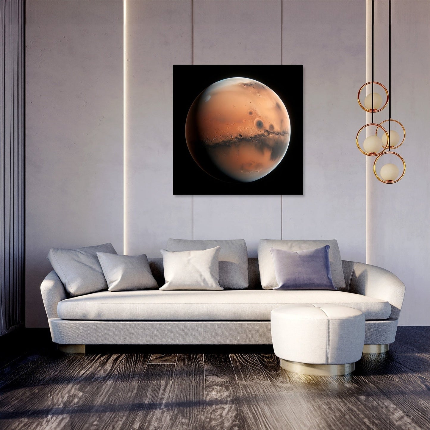 Mars' Nocturnal Mystery Canvas